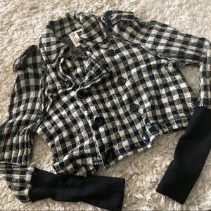 Comme des Garçons x Tao Cropped Wool Blazer Jacket Sz S